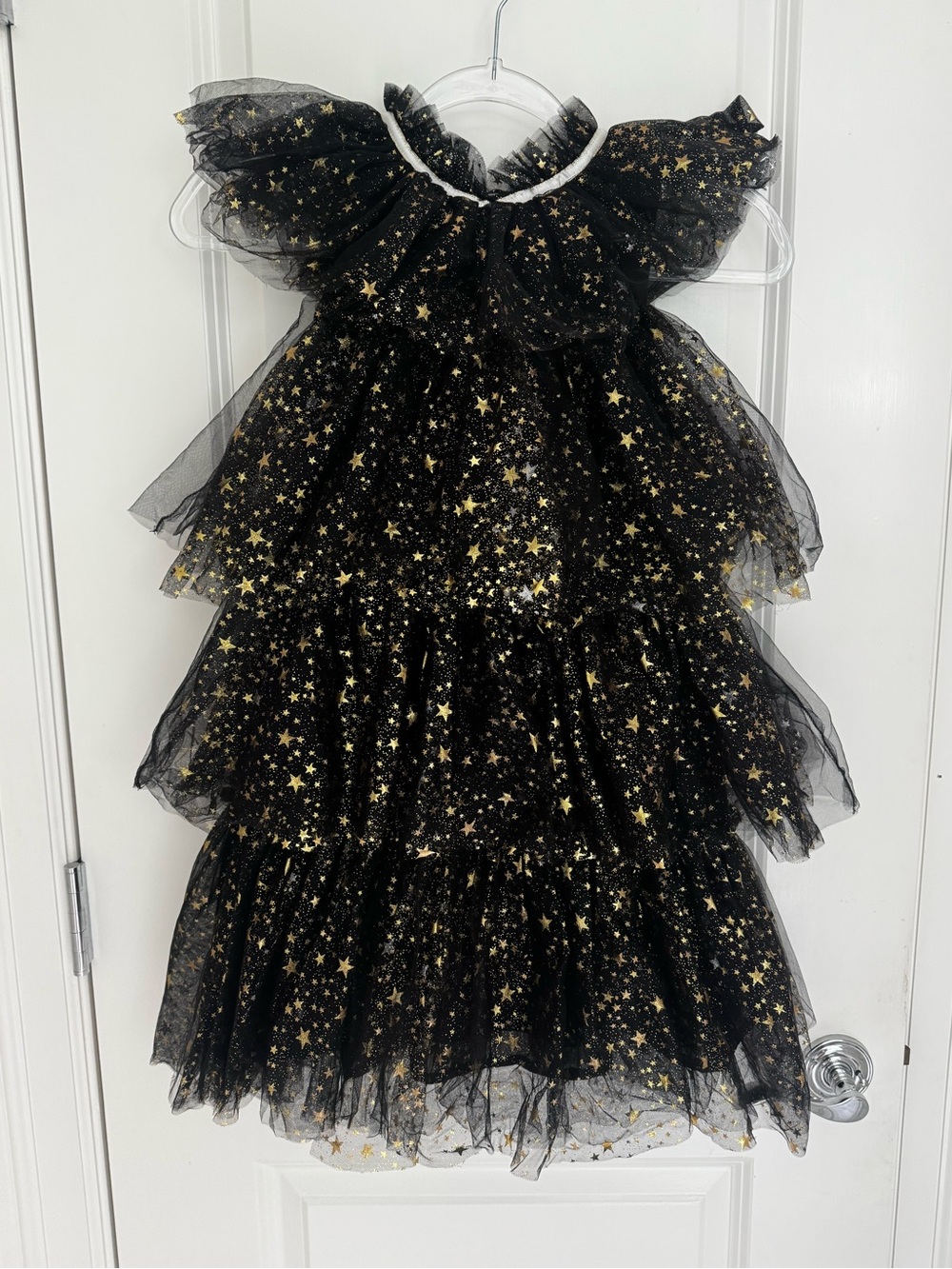 Lola + The Boys Black Tulle Star Dress